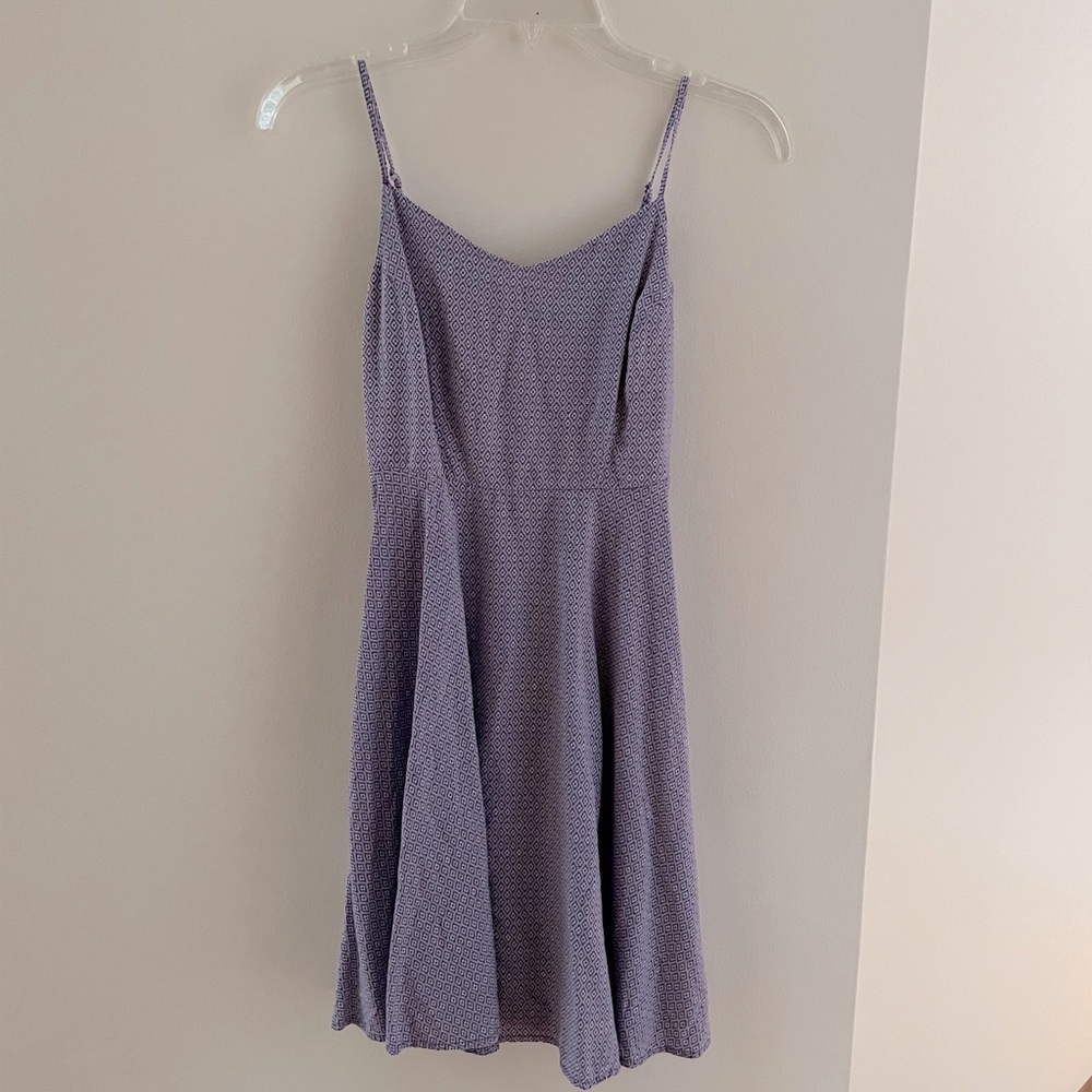 Old Navy purple spaghetti strap fit & flare dress